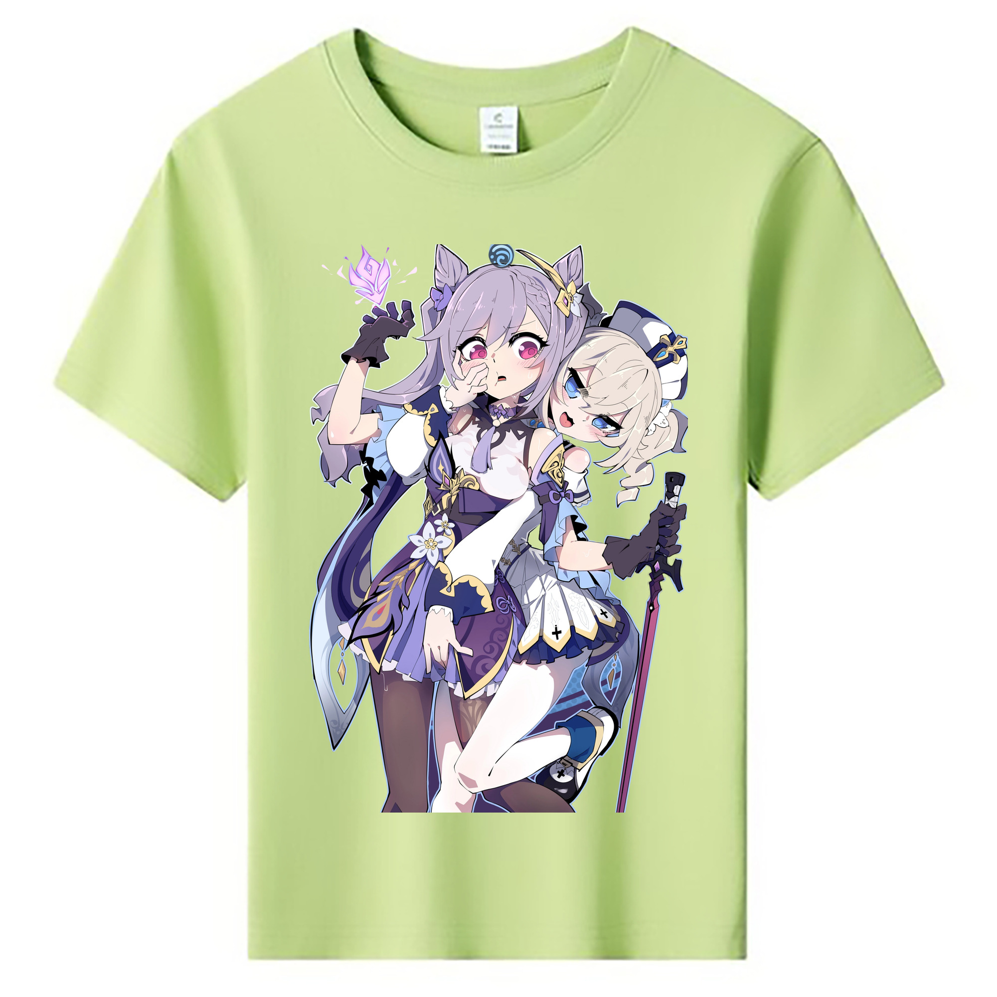 げんし神 刻晴 こくせい genshin Kokusei 綿100％キッズTシャツ（フロントプリント）